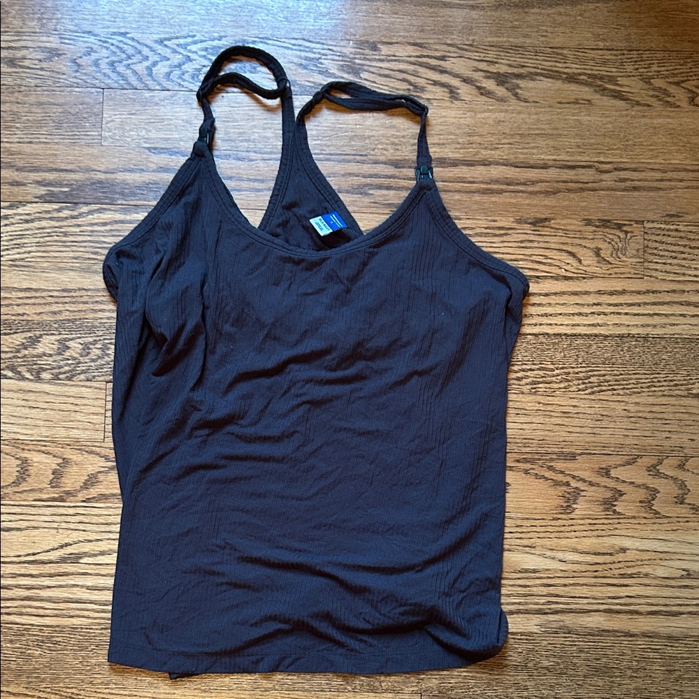 Old Navy Black Ribbed V-Neck Camisole